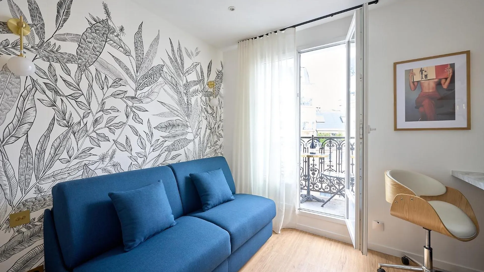 פריז Studio Design Tout Equipe Avec Balcon 0*,  צרפת